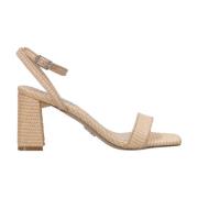 Steve Madden High Heel Sandals Beige, Dam