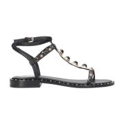 ASH Flat Sandals Black, Dam