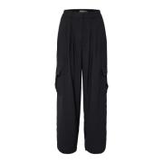 Soaked in Luxury Wide Trousers Black, Dam