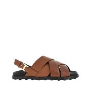 Tod's Flat Sandals Brown, Dam