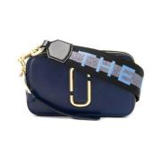 Marc Jacobs The Logo Strap Snapshot Väska Blue, Dam