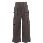 Alexander Wang Wide Trousers Gray, Dam