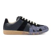 Maison Margiela Blå Paint Replica Sneakers Blue, Herr