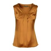 Alberta Ferretti Sleeveless Tops Brown, Dam