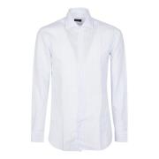 Barba Napoli Randig Neck Shirt White, Herr