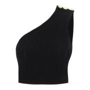 Balmain Sleeveless Tops Black, Dam