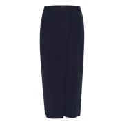 Soaked in Luxury Midi Skirts Blue, Dam