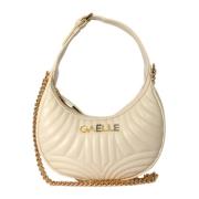 Gaëlle Paris Elfenben Mini Hobo Väska Matelasse White, Dam