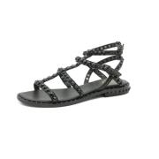 ASH Flat Sandals Black, Dam