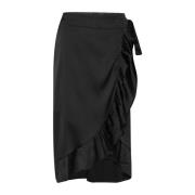 Kaffe Midi Skirts Black, Dam