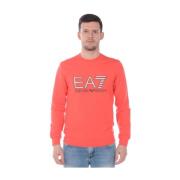 Emporio Armani EA7 Hoodies Red, Herr