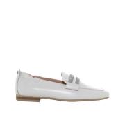 Nerogiardini Klassiska läder loafers för kvinnor Beige, Dam