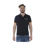 Emporio Armani EA7 Klassisk Polo Skjorta Black, Herr