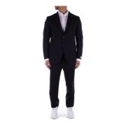 Tagliatore Single Breasted Suits Blue, Herr