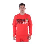 Moschino Hoodies Red, Herr