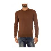 Armani Jeans Mysig Stickad Tröja Brown, Herr