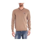 Armani Jeans Mysig Stickad Tröja Beige, Herr