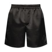 Balmain Satinshorts Black, Herr