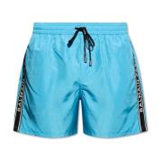 Balmain Badshorts med logotyp Blue, Herr