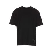 Giuseppe Zanotti Logo Patch Bomull Jersey T-shirt Black, Herr