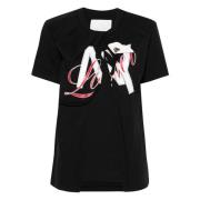 3.1 Phillip Lim NY Lover Spliced T-Shirt Black, Dam