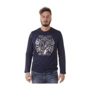 Versace Jeans Couture Casual Logo Sweatshirt Blue, Herr