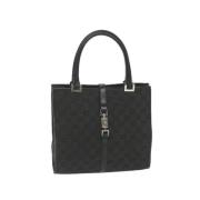 Gucci Vintage Pre-owned Canvas handvskor Black, Dam