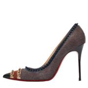 Christian Louboutin Pre-owned Pre-owned Laeder klackskor Gray, Dam