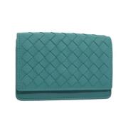 Bottega Veneta Vintage Pre-owned Laeder plnbcker Blue, Dam