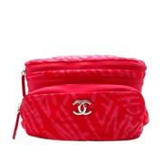 Chanel Vintage Pre-owned Nylon axelremsvskor Pink, Dam