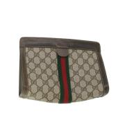 Gucci Vintage Pre-owned Canvas gucci-vskor Beige, Dam