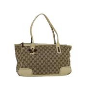 Gucci Vintage Pre-owned Canvas gucci-vskor Beige, Dam