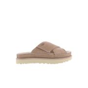 UGG Goldenstar Cross Slide Sandaler Beige, Dam