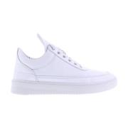 Filling Pieces Vit Läder Low Top Ripple White, Herr