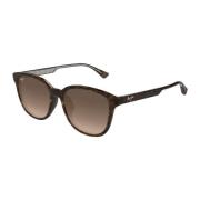 Maui Jim Kuikahi Hs647-10 Shiny Dark Havana w/Trans Yllw Solglasögon B...