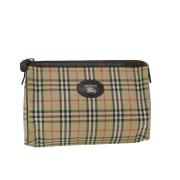 Burberry Vintage Pre-owned Canvas burberry-vskor Beige, Dam