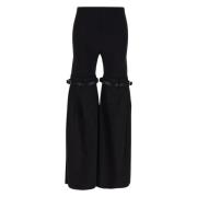 Coperni Hybrid Flare Polyester Byxor Black, Dam