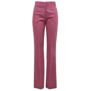 Drumohr Wide Trousers Purple, Dam