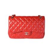 Chanel Vintage Pre-owned Laeder chanel-vskor Red, Dam