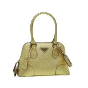 Prada Vintage Pre-owned Laeder handvskor Yellow, Dam