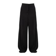 Pinko Wide Trousers Black, Dam