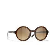 Chanel Ch5522U C714M2 Solglasögon Brown, Dam