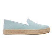 Toms Carolina Ljusblå Loafers Blue, Dam