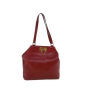 Salvatore Ferragamo Pre-owned Pre-owned Laeder totevskor Red, Dam