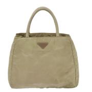 Prada Vintage Pre-owned Tyg handvskor Beige, Dam