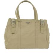 Prada Vintage Pre-owned Tyg totevskor Beige, Dam