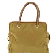 Celine Vintage Pre-owned Tyg handvskor Green, Dam