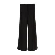 Marine Serre Wide Trousers Black, Herr