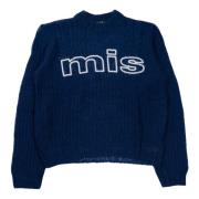 Misbhv Round-neck Knitwear Blue, Herr