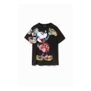 Desigual T-Shirts Black, Dam